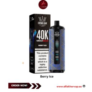 Al Fakher Crown Bar Mega Max 40000 Puffs Berry Ice