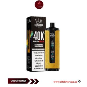 Al Fakher Crown Bar Mega Max 40000 Puffs Blueberry Lemonade