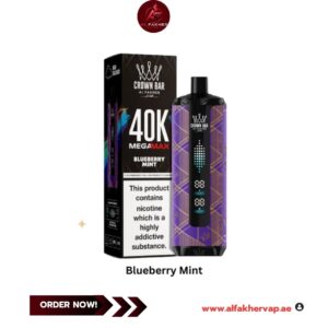 Al Fakher Crown Bar Mega Max 40000 Puffs Blueberry Mint