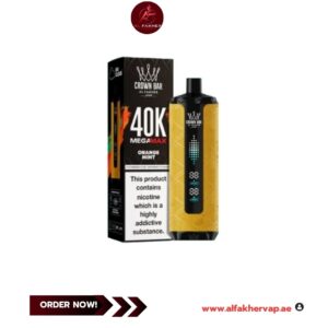 Al Fakher Crown Bar Mega Max 40000 Puffs Orange Mint