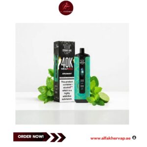 Al Fakher Crown Bar Mega Max 40000 Puffs Spear Mint