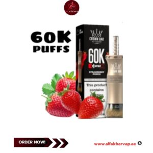 Al Fakher Crown Bar Mega Max 40000 Puffs Strawberry Peach