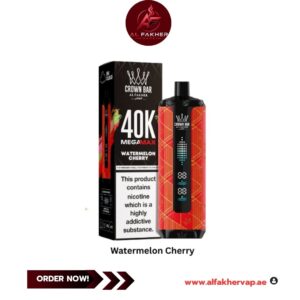 Al Fakher Crown Bar Mega Max 40000 Puffs Watermelon Cherry