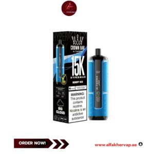 Al Fakher Crown Bar Hypermax 15000 Puffs Berry ice