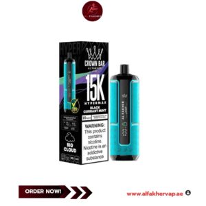 Al Fakher Crown Bar Hypermax 15000 Puffs Blackcurrant Mint