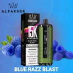 Al Fakher Crown Bar Hypermax 15000 Puffs Blue Razz Blast
