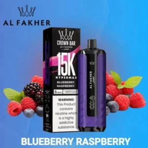Al Fakher Crown Bar Hypermax 15000 Puffs Blueberry Raspberry