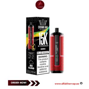 Al Fakher Crown Bar Hypermax 15000 Puffs Hubba