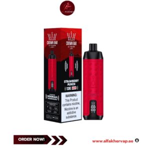 Al Fakher Crown Bar Hypermax 15000 Puffs Strawberry Punch
