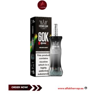 Al Fakher E-hose x Crown Bar 60000 Puffs Grape Mint