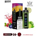 AL FAKHER Crown Bar Pro 8000 Puffs Blue Razz Lemonade