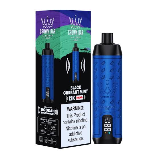 Al Fakher Crown Bar 12000 Puffs Blackcurrant Mint