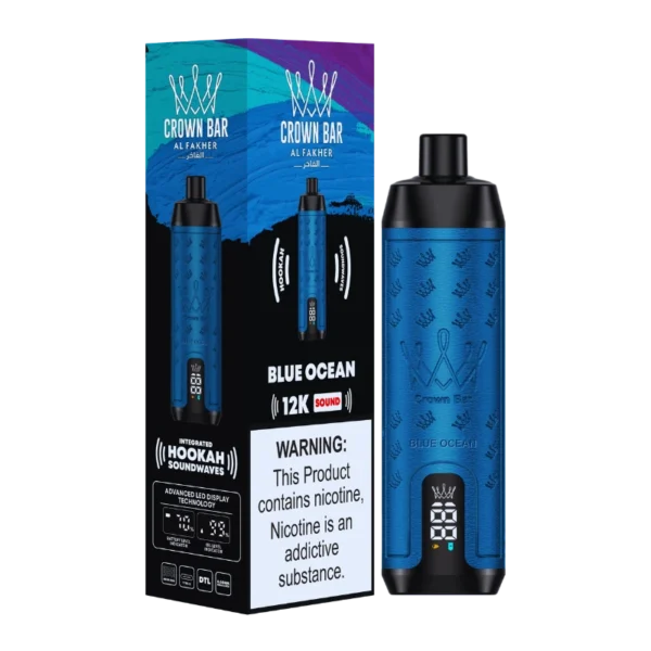 Al Fakher Crown Bar 12000 Puffs Blue Ocean