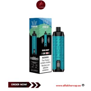 Al Fakher Crown Bar 12000 Puffs Gum Mint