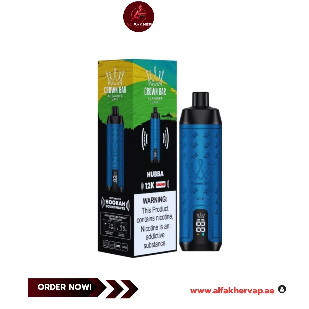 Al Fakher Crown Bar 12000 Puffs Hubba