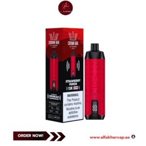 Al Fakher Crown Bar 12000 Puffs Strawberry Punch