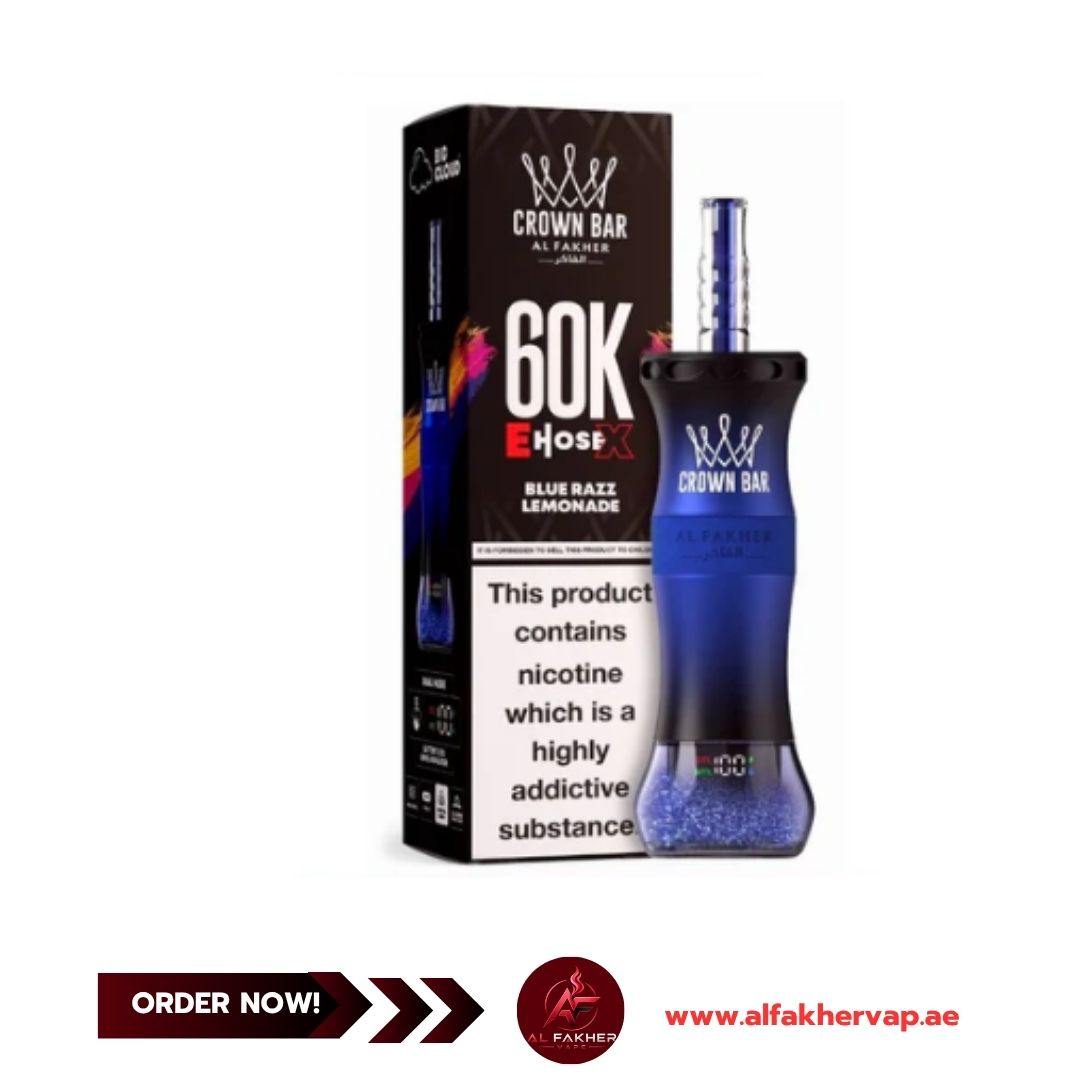 Al Fakher E-hose x Crown Bar 60000 Puffs Blue Razz Lemonade
