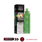 Al Fakher Crown Bar Crystal V2 12000 Puffs Lemon Mint