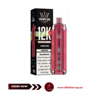 Al Fakher Crown Bar Crystal V2 12000 Puffs Lush Ice
