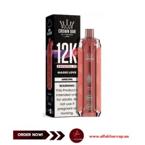 Al Fakher Crown Bar Crystal V2 12000 Puffs Magic love