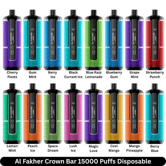 Available Flavors of Al Fakher Crown Bar 15000 Puffs