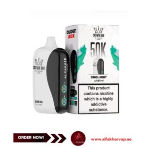 Crown Bar Al Fakher 50000 Puffs Cloud Box Cool Mint