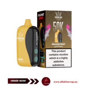 Crown Bar Al Fakher 50000 Puffs Cloud Box Dragon Fruit uae