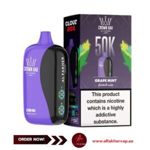Crown Bar Al Fakher 50000 Puffs Cloud Box Grape Mint