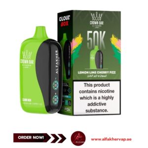 Crown Bar Al Fakher 50000 Puffs Cloud Box Lemon Lime Cherry Fizz