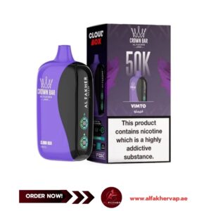 Crown Bar Al Fakher 50k Puffs Cloud Box Vimto